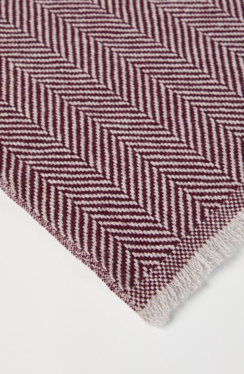 Brunello Cucinelli Herringbone-pattern Cashmere Scarf In White