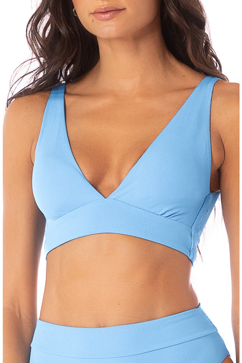 Allure Triangle Bikini Top, Alternate, color, BRIGHT BLUE