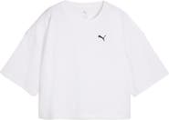 PUMA Oversize Crop Cotton T-Shirt