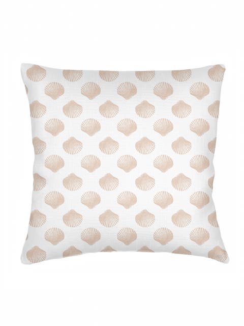 Retro Shell Linen Euro Pillow with Down Insert