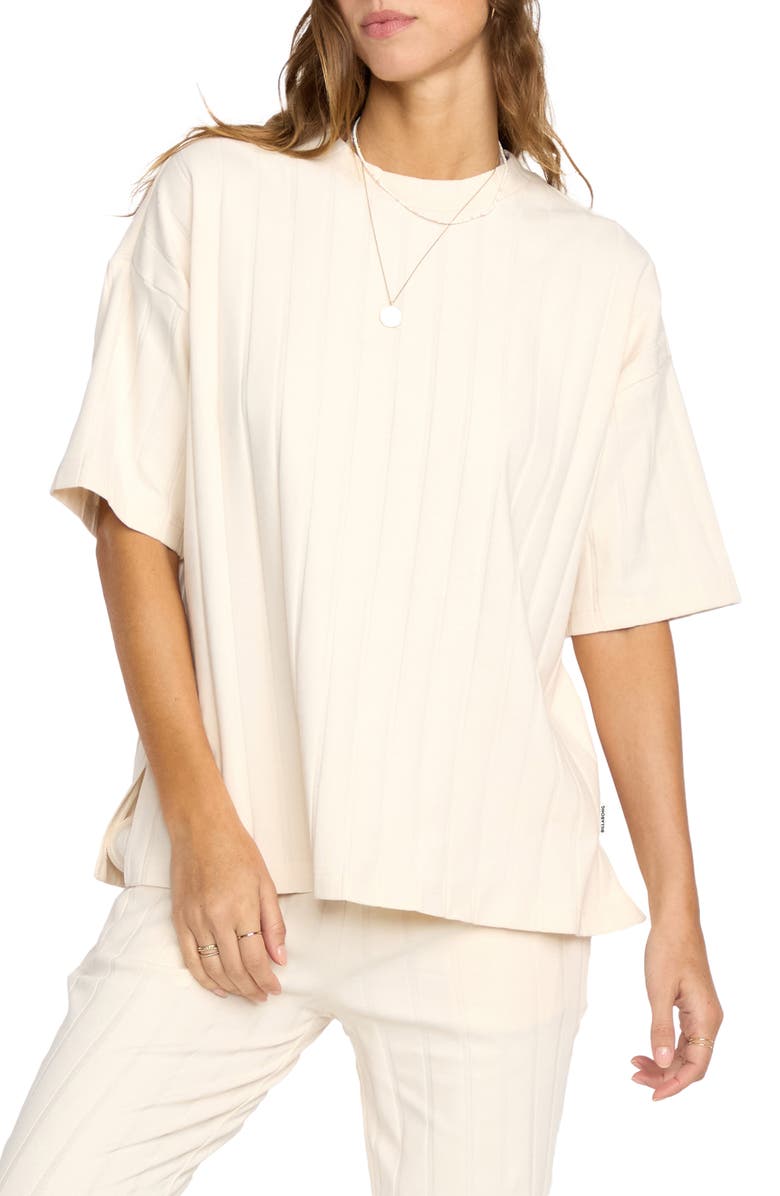 Billabong Cass Oversize Rib Top, Main, color, White Cap