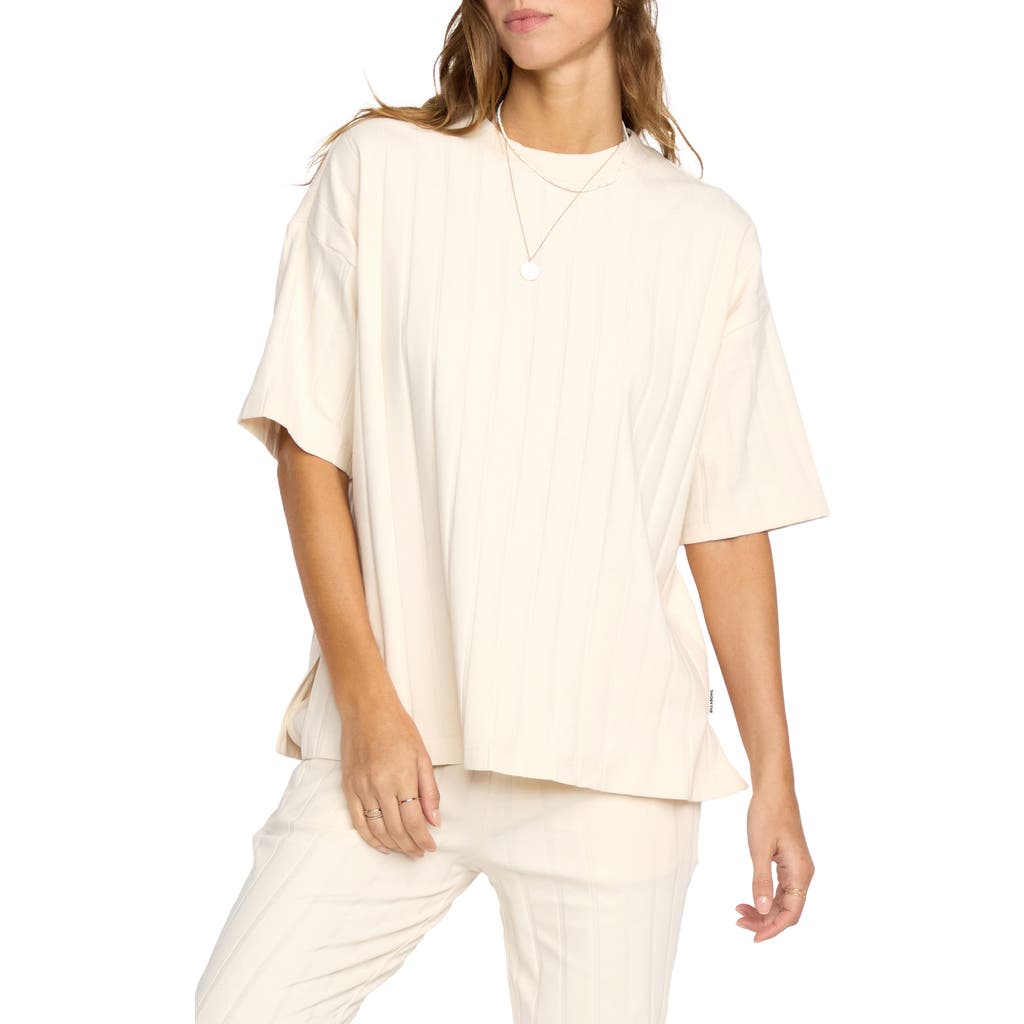 Billabong Cass Oversize Rib Top In White