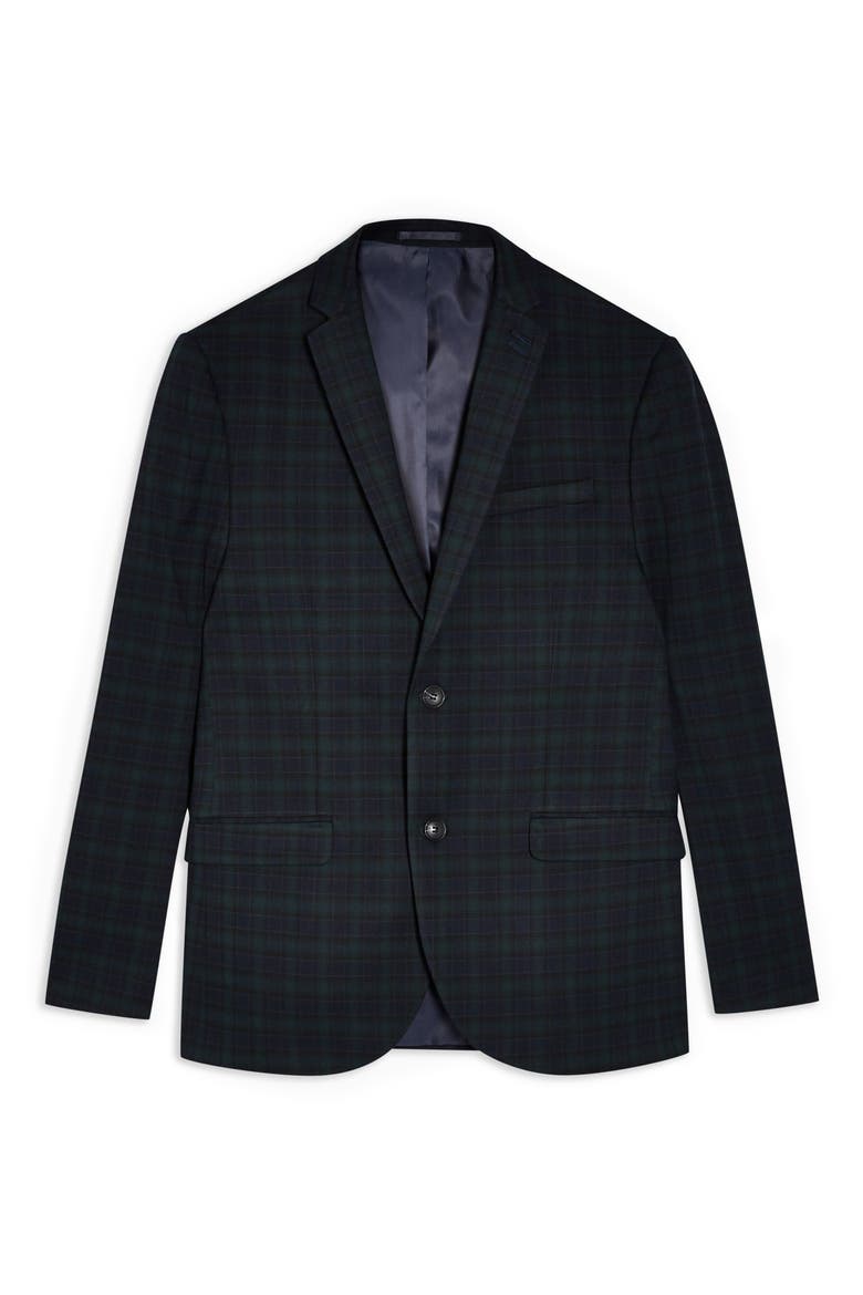 Bampton Check Slim Fit Suit Jacket, Alternate, color, NAVY BLUE