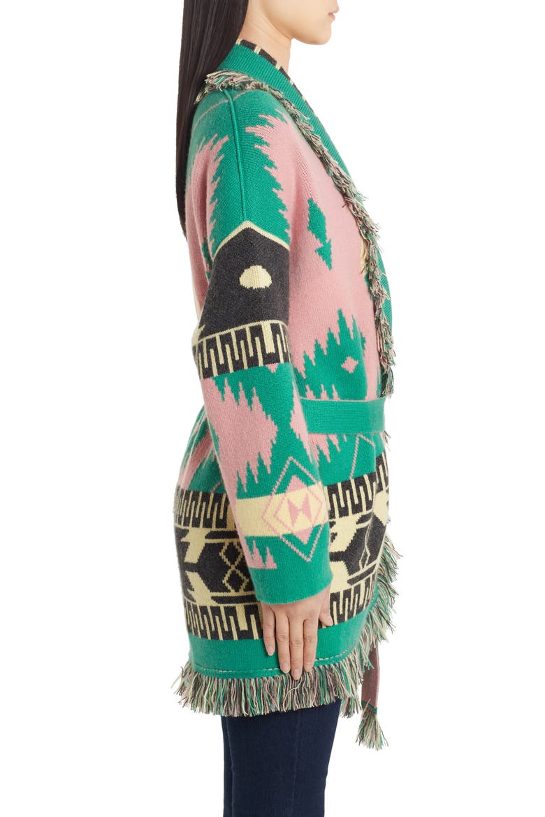 Icon Belted Oversize Cashmere Cardigan, Alternate, color, GUM PINK MU