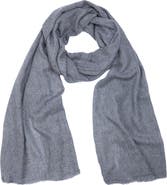 SAACHI Wool Blend Fringe Scarf