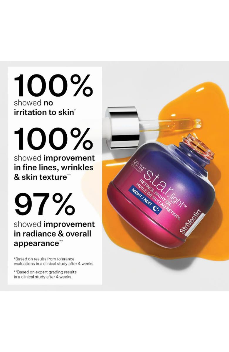 StriVectin<sup>®</sup> S.T.A.R. Light<sup>™</sup> Retinol Night Oil, Alternate, color, 