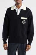 MALBON King of Clubs Polo Sweater