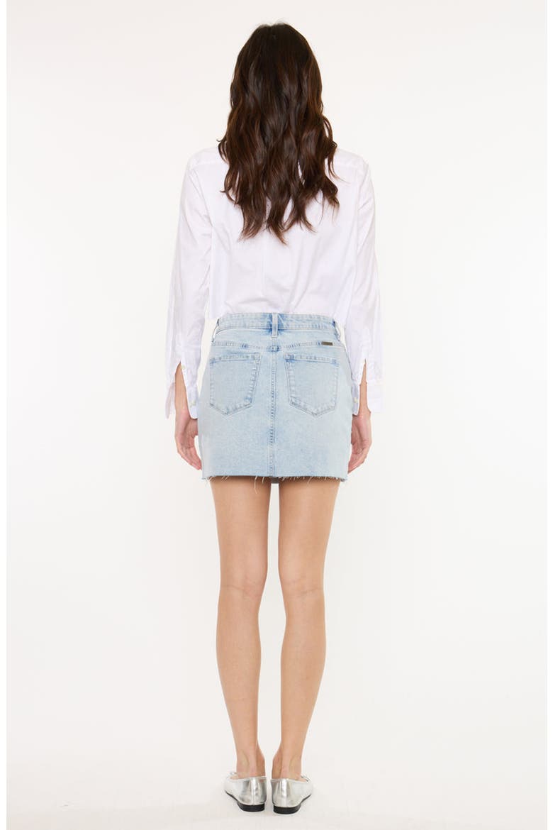 Izra Mid Rise Skirt, Alternate, color, Light Wash