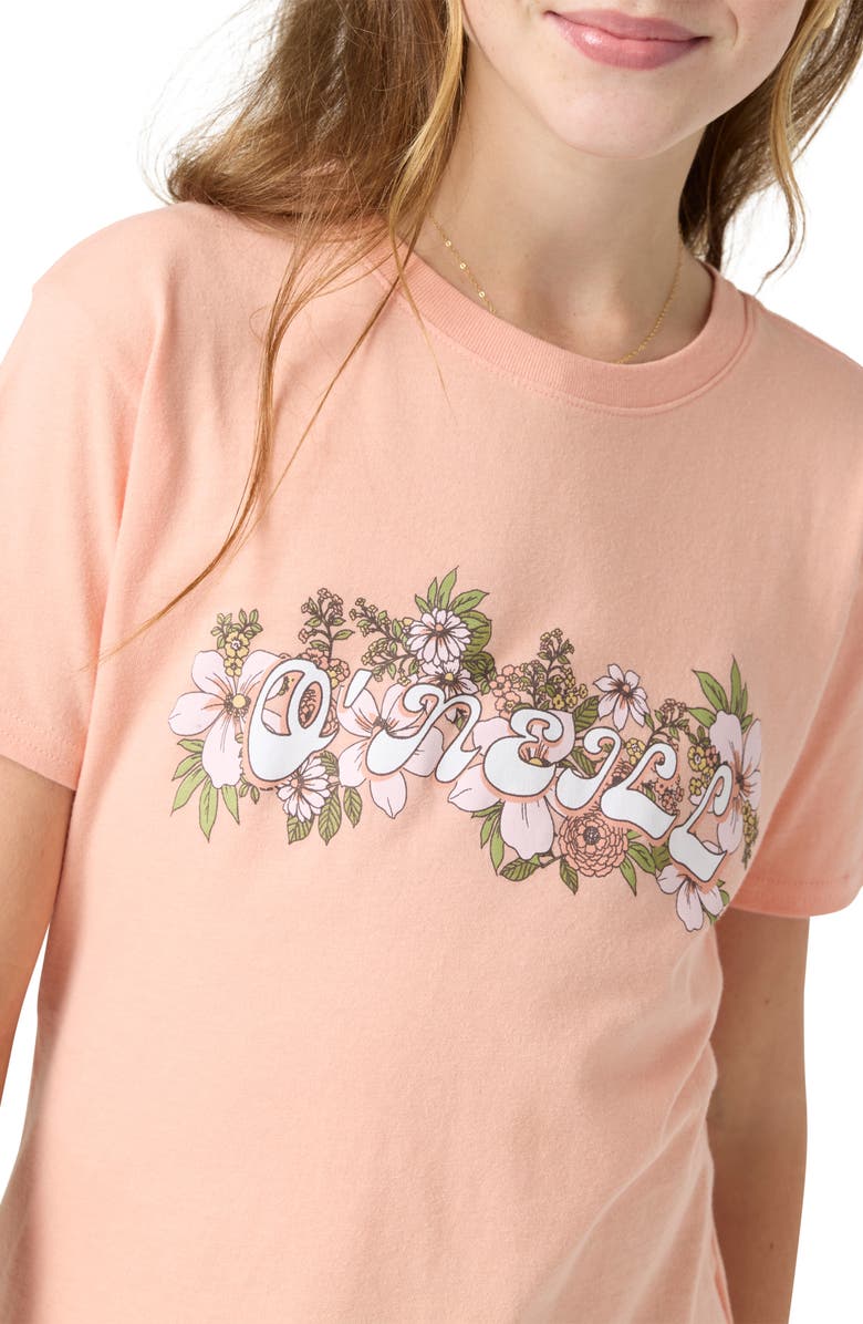 O'Neill Kids' Flora Flora Cotton Graphic T-Shirt, Alternate, color, 