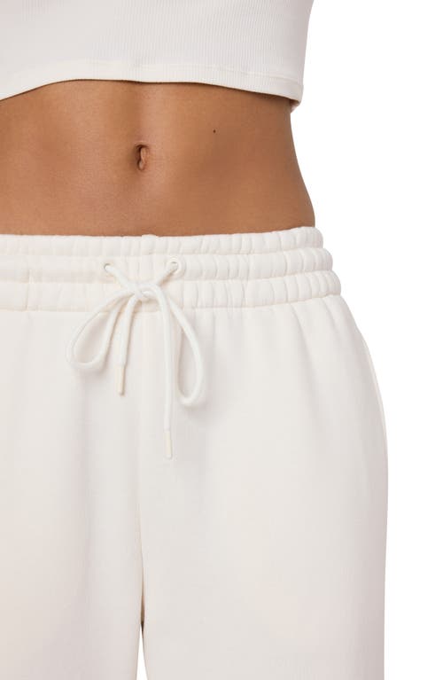 Florence By Mills Cozy Crush Forever Embroidered Wide Leg Sweatpants In Jet Str Rose