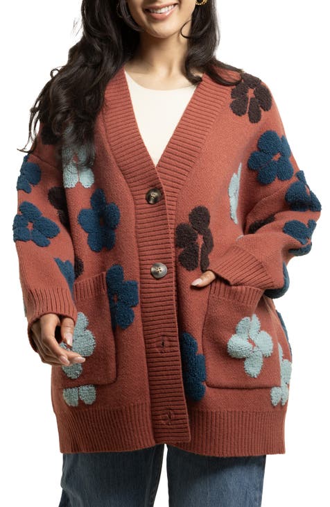 Floral Buttoned Cardigan