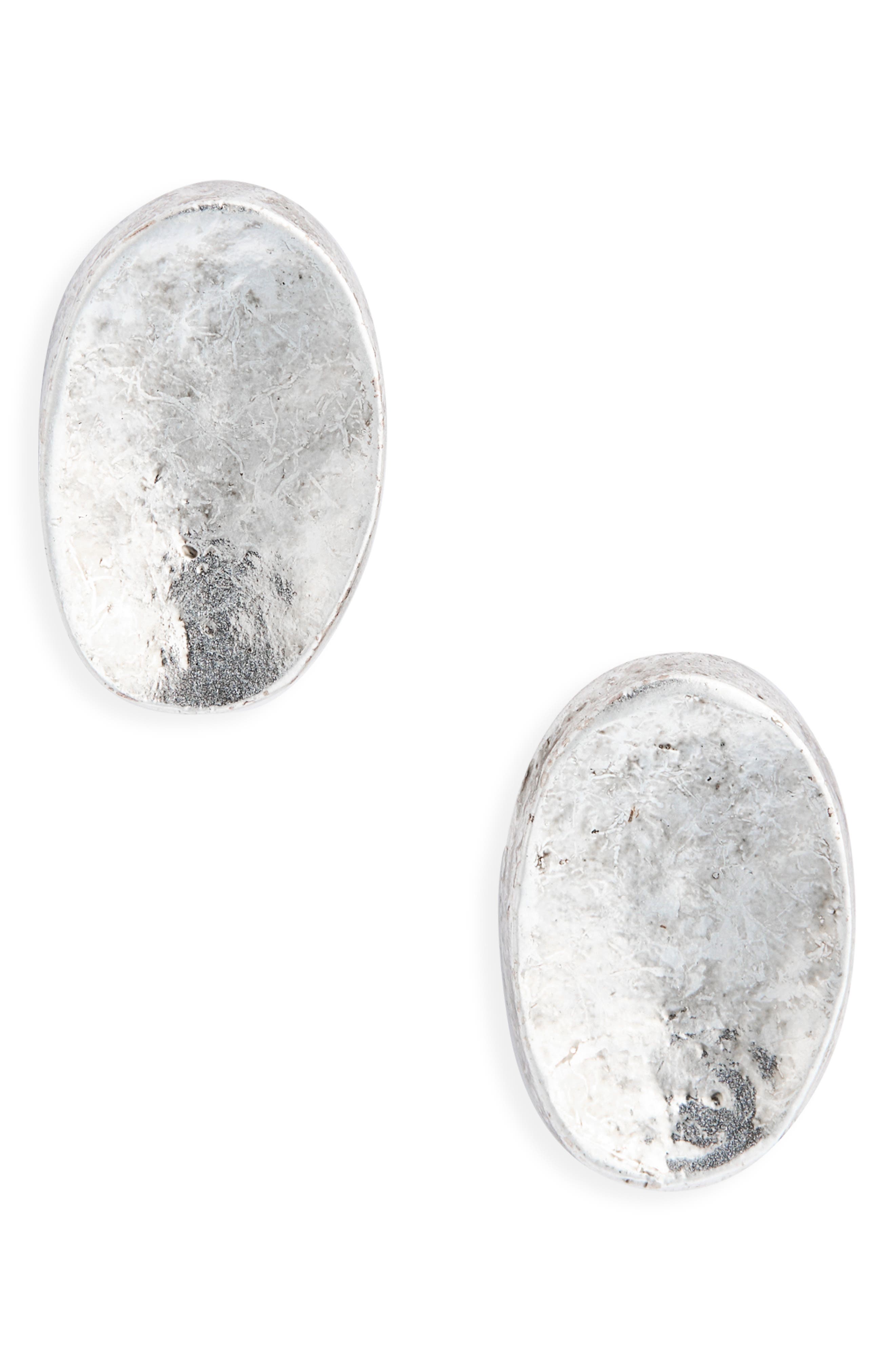 Karine Sultan Oval Stud Earrings