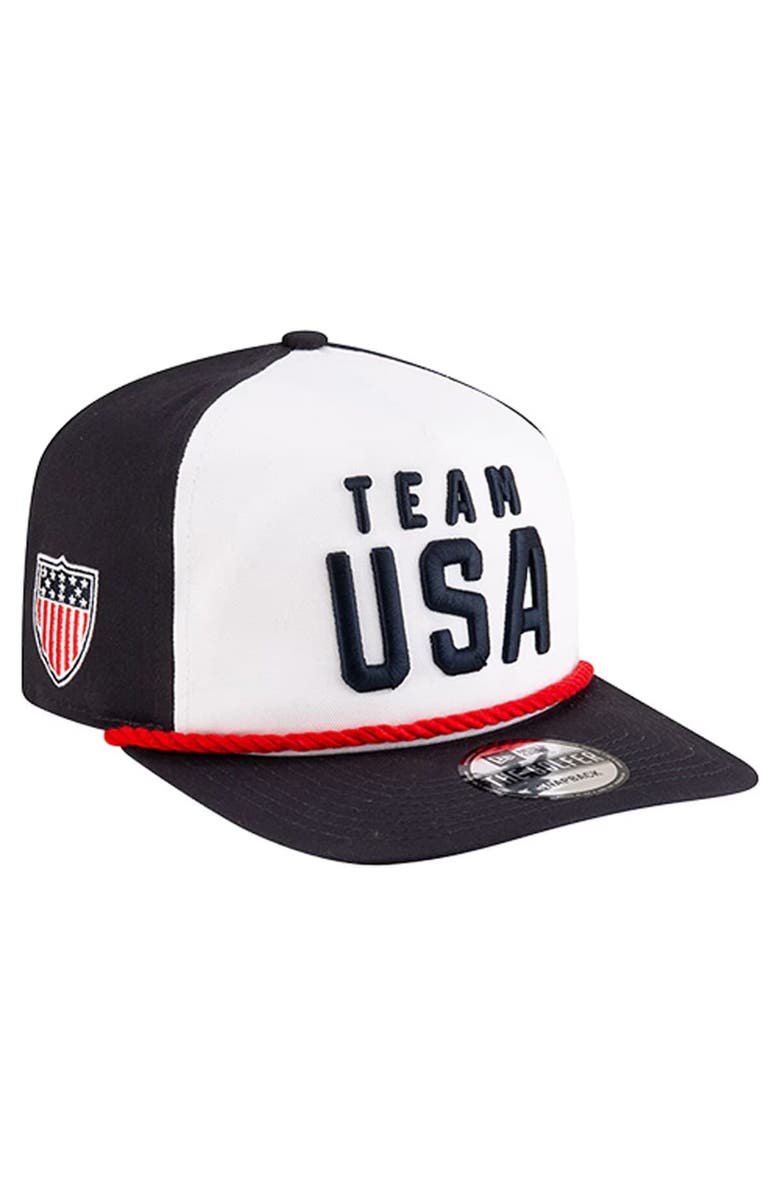 New Era Men's New Era Navy Team USA 19TWENTY Rope Adjustable Hat, Main, color, Navy