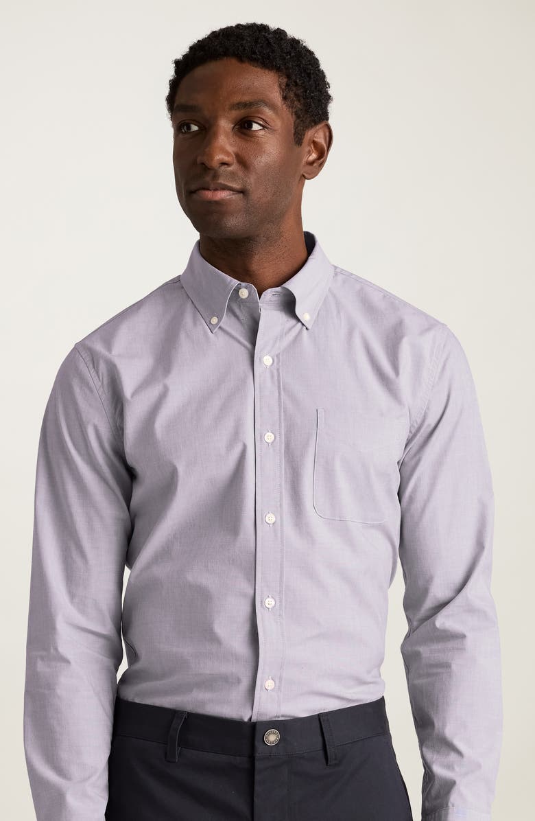 Bonobos Everyday Slim Fit Stretch Cotton Button-Down Shirt, Alternate, color, Grey