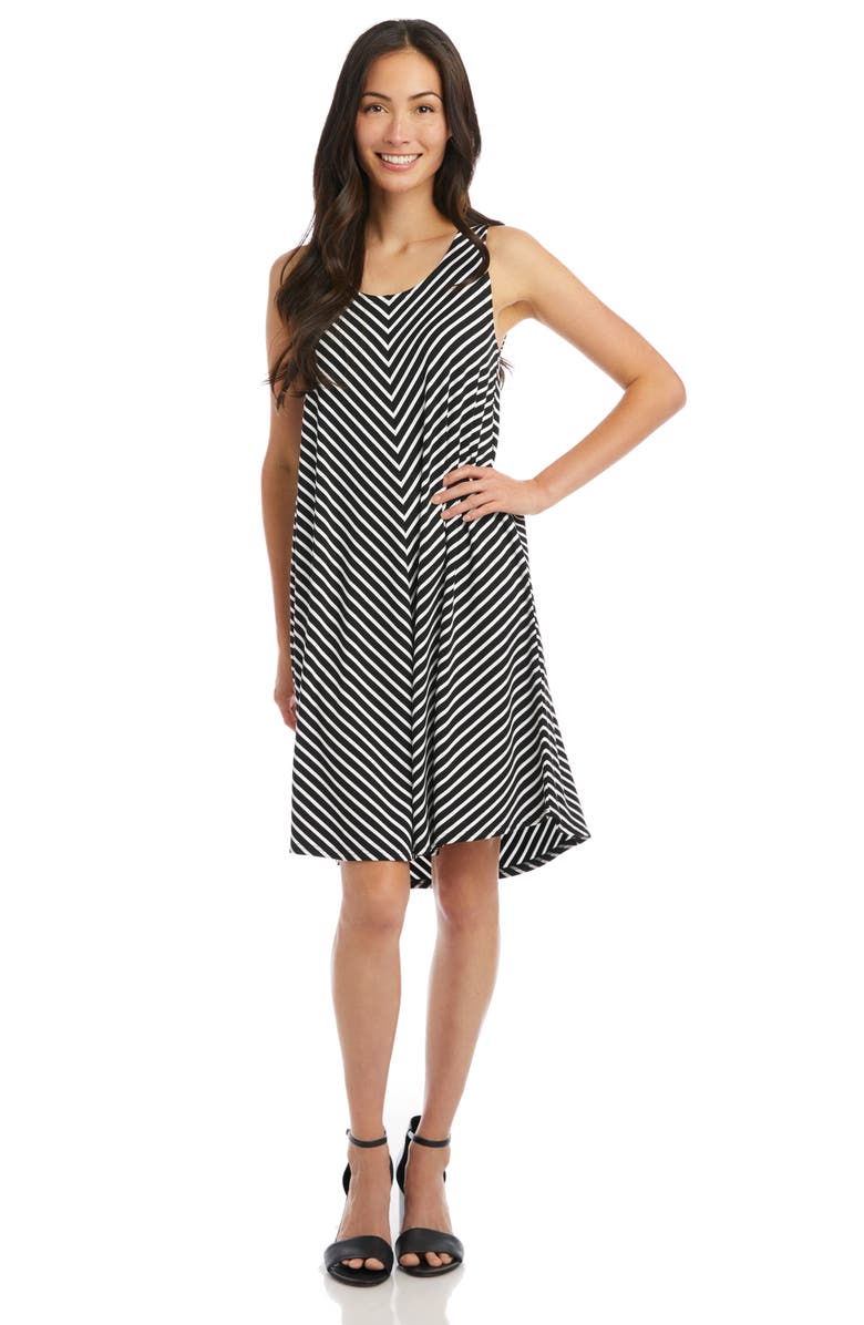 Karen Kane Stripe Swing Dress, Alternate, color, 