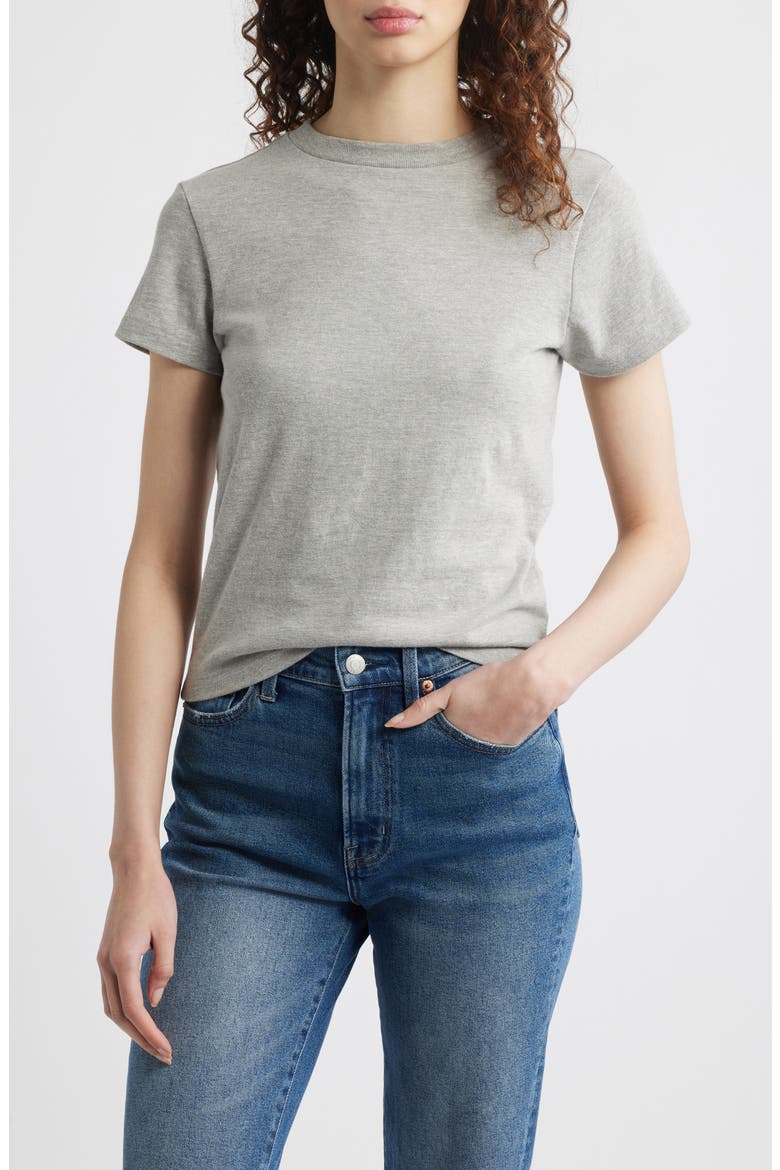 Classic Crewneck T-Shirt, Main, color, HEATHER GREY