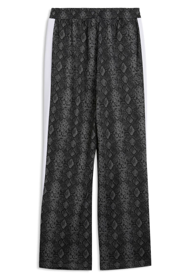 T7 Snake Print Track Pants, Alternate, color, PUMA BLACK