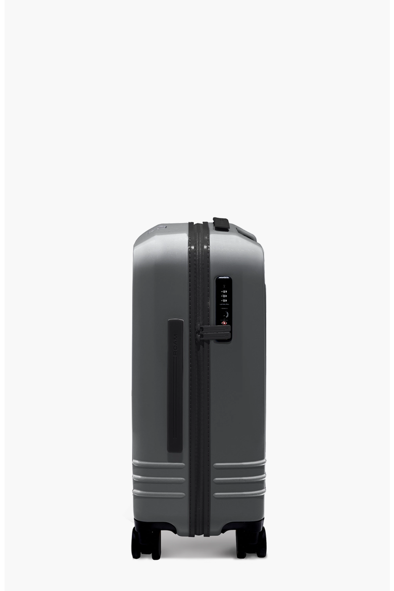 Large Carry-On Luggage, Alternate, color, Matte Steel / Black Trim
