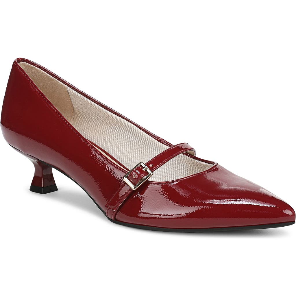 Lifestride Madelyn Mary Jane Pointed Toe Kitten Heel Pump