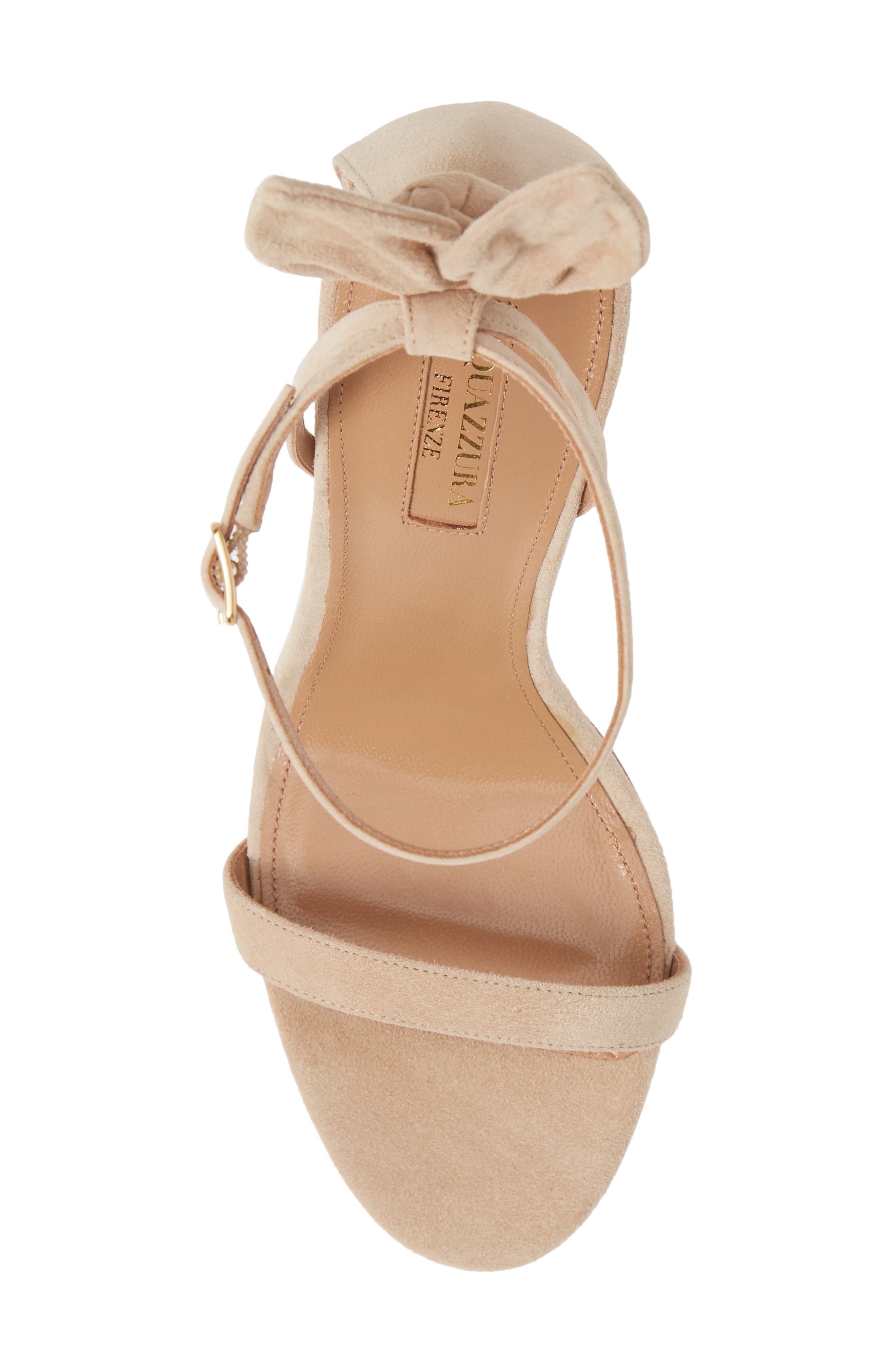 Bow Tie Stiletto Sandal, Alternate, color, NUDE