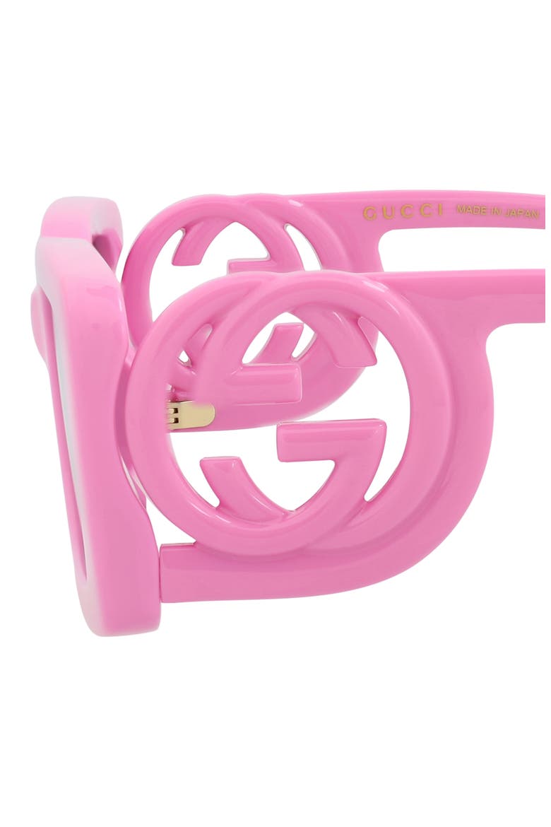 54mm Square Sunglasses, Alternate, color, PINK PINK GREY