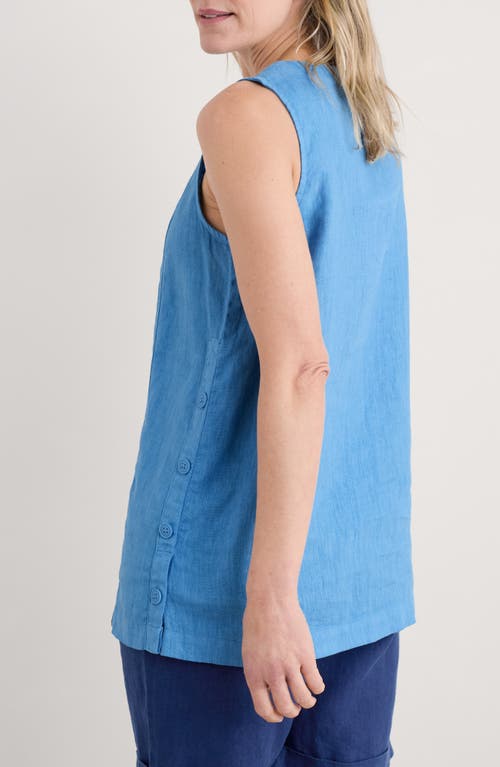Seasalt Cornwall Foredune Linen Top In Clear Sky