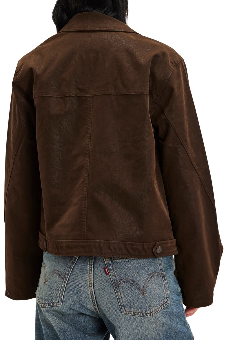 Blair Faux Suede Jacket, Alternate, color, CHOCOLATE TORTE