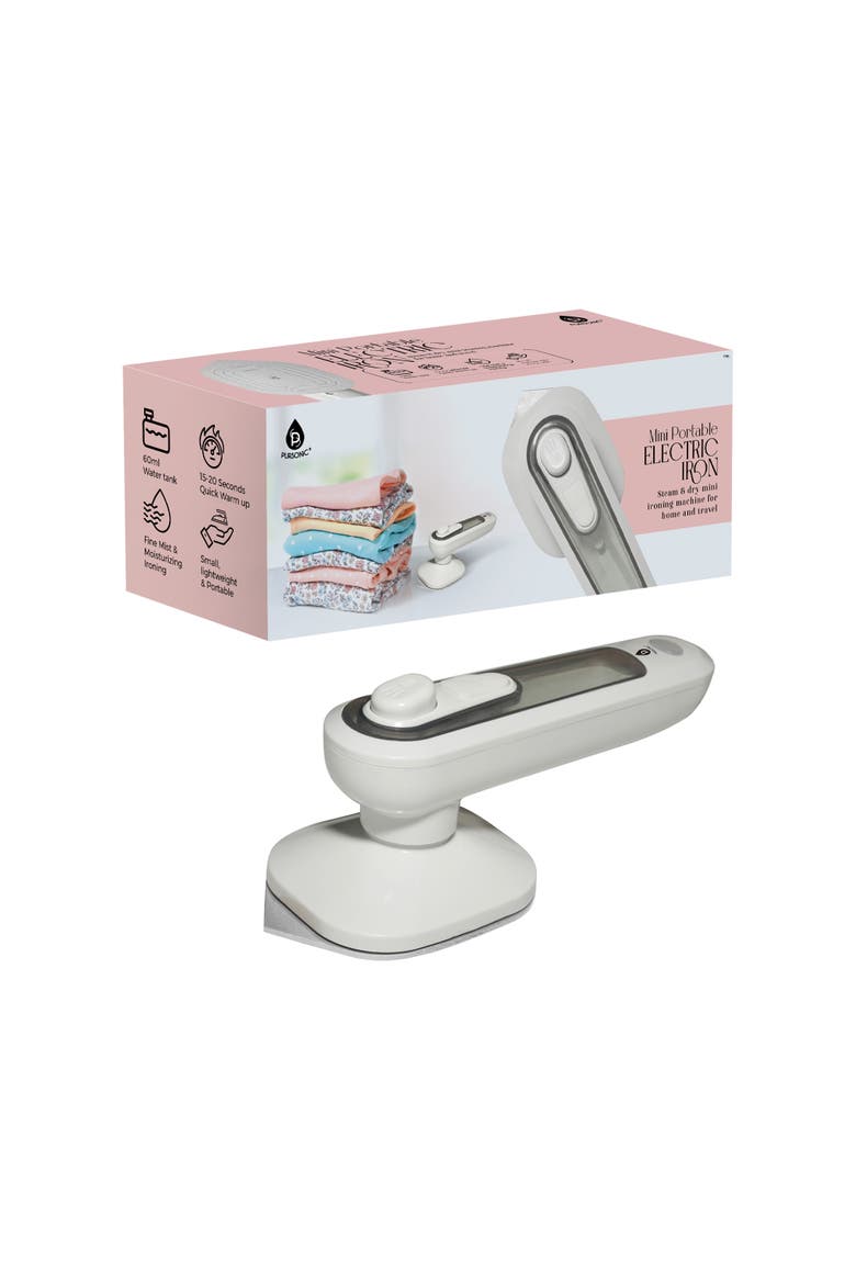 Mini Portable Electric Iron, Alternate, color, White