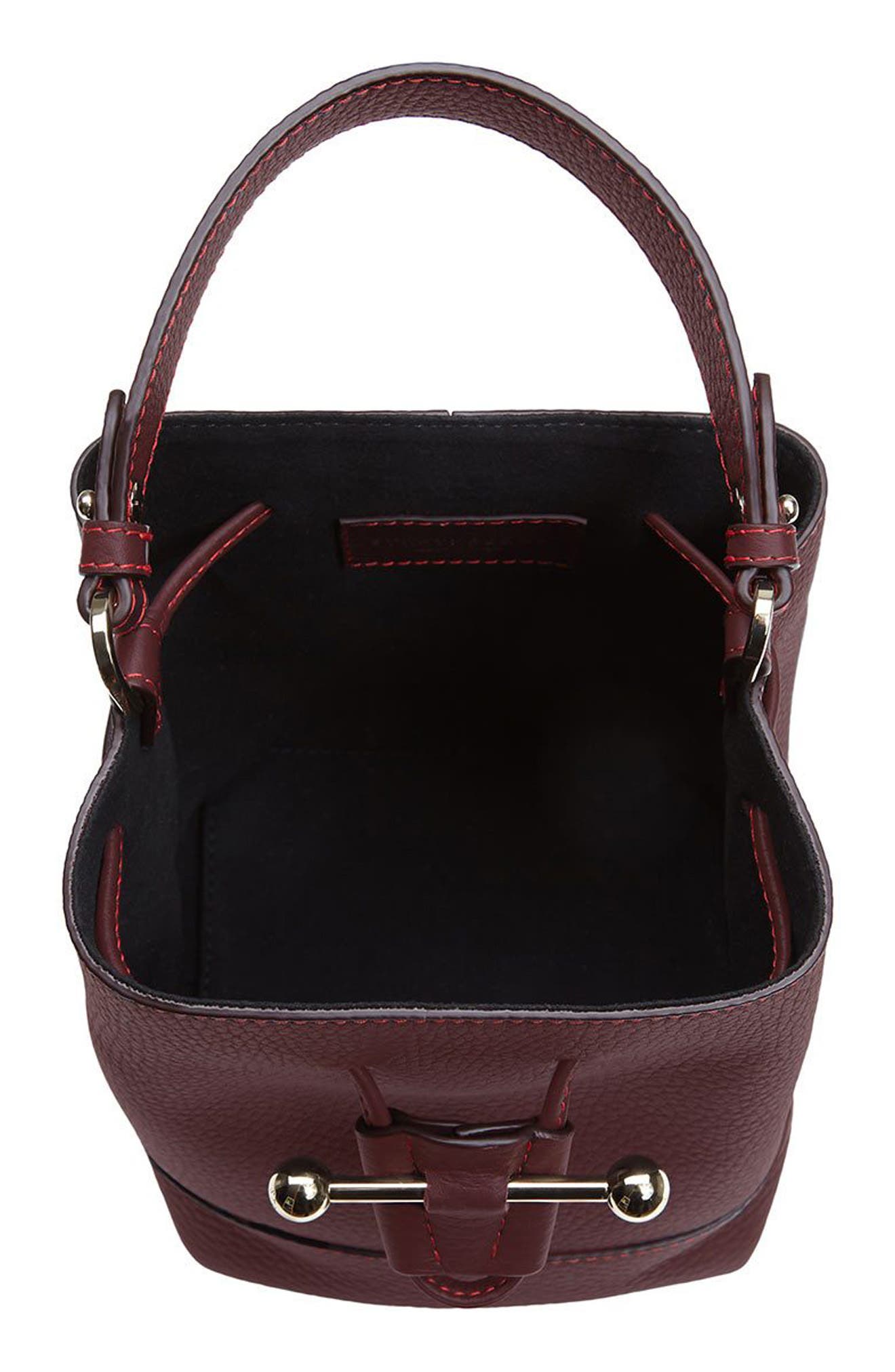 Strathberry Lana Osette Leather Crossbody Bucket Bag, Alternate, color, 