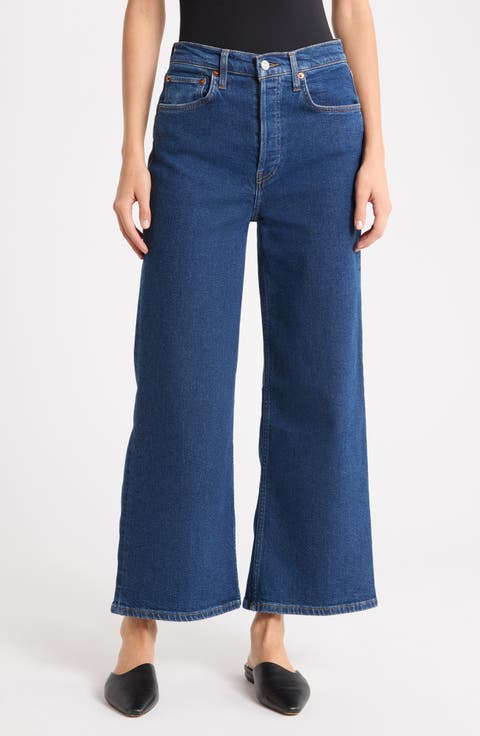 Wide Leg Crop Jeans