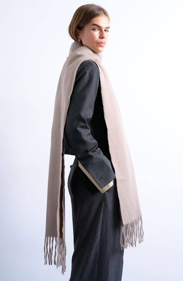 Topshop Fringe Scarf, Main, color,