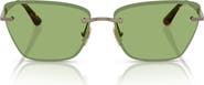 VOGUE 59mm Rimless Cat Eye Sunglasses