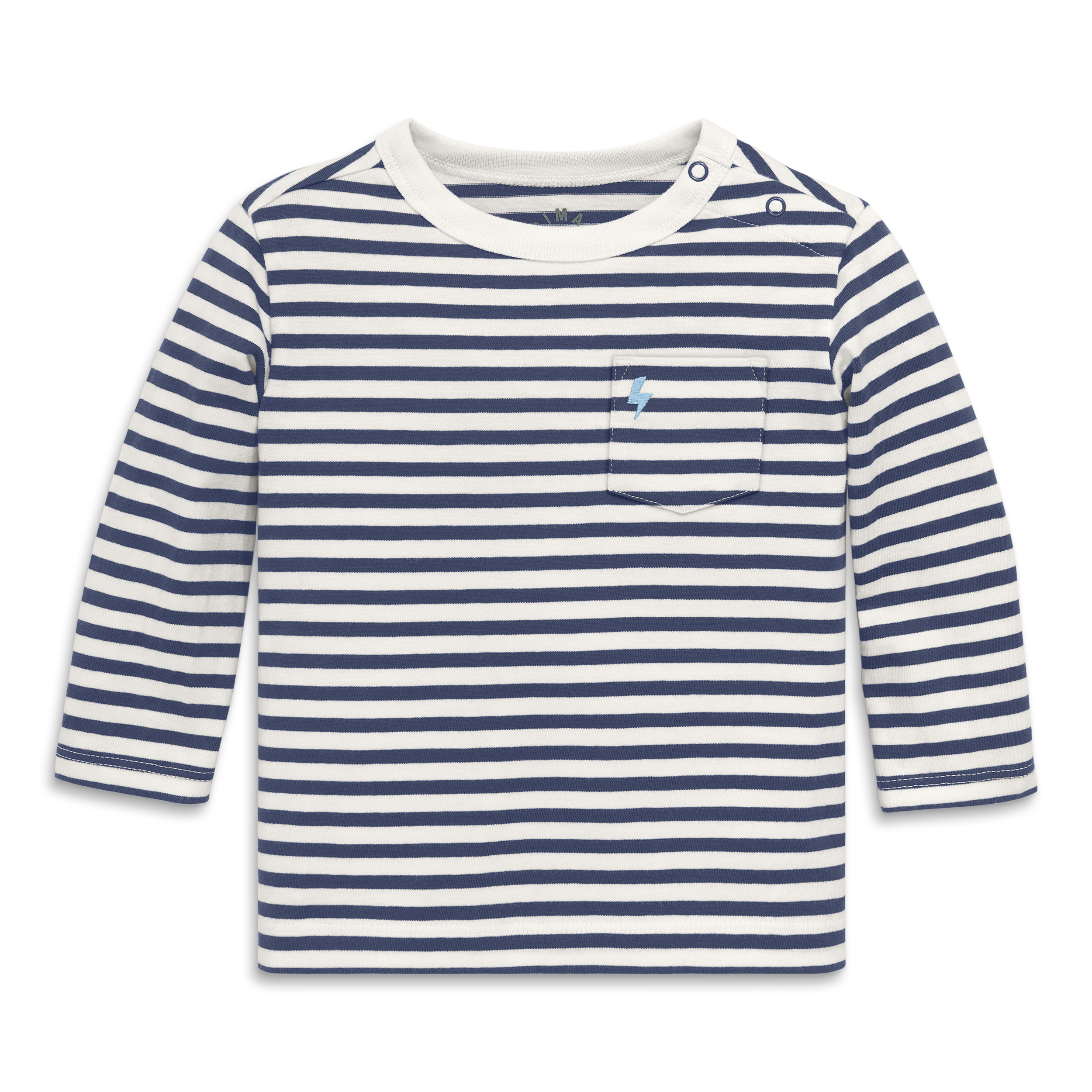 selected Ivory Sunwashed Navy Stripe