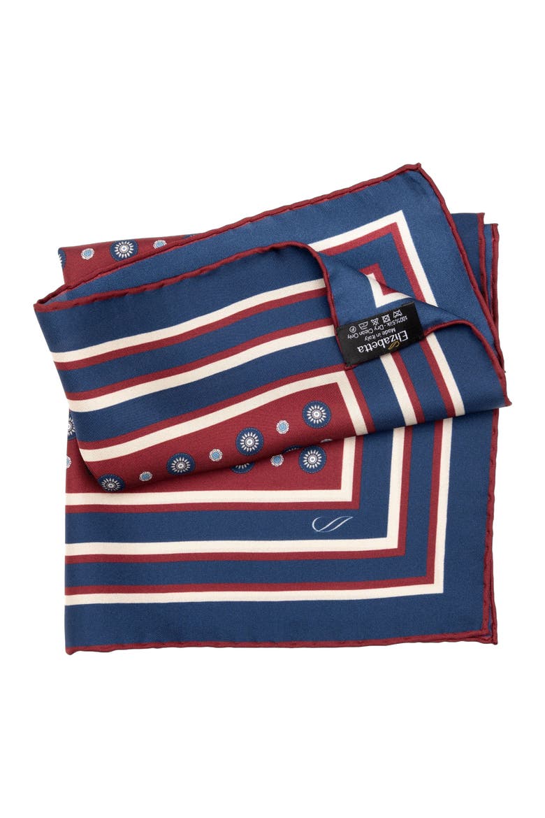 Pantera - Silk Pocket Square for Men, Alternate, color, Burgundy and  Navy