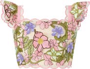 Marlo Kids Bonnie Sleeve Embroidered Top