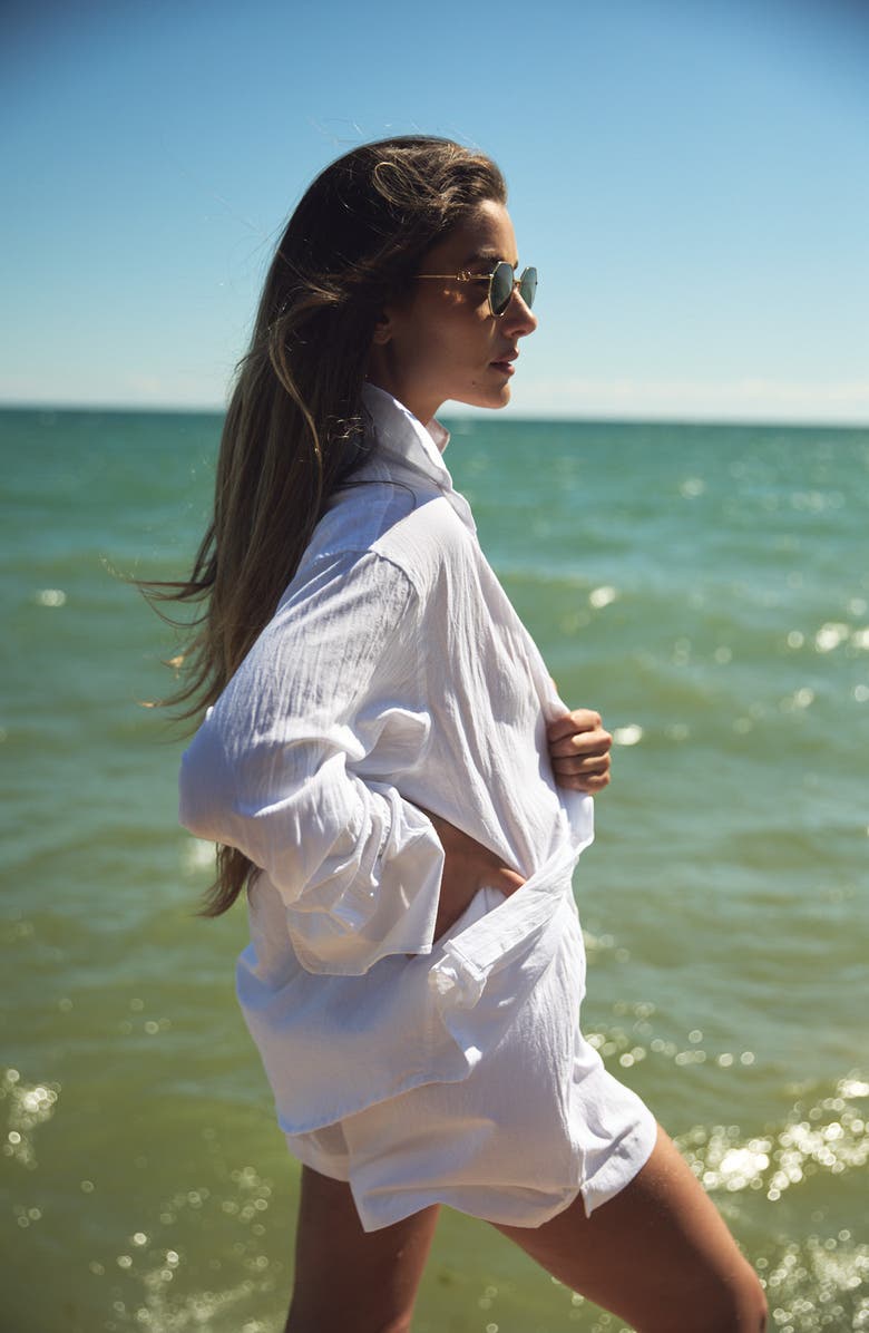 Viens Avec Moi The Everyday Shorts, Alternate, color, White