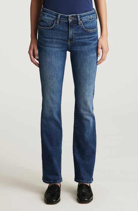 New York High Waist Ankle Straight Leg Jeans