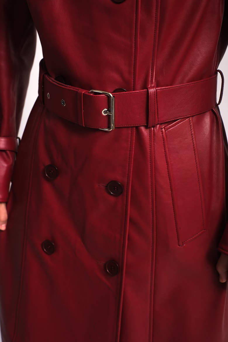 Soho Leather Jacket, Alternate, color, Light Burgundy