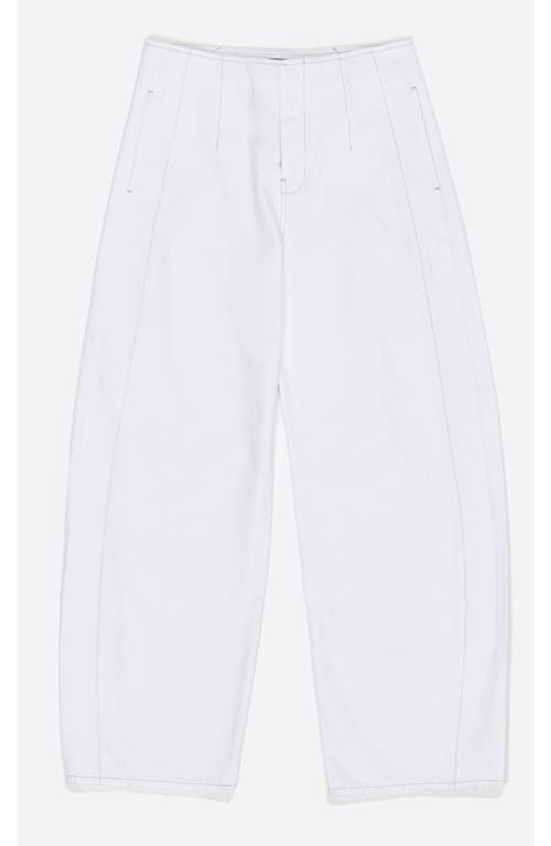 Bimba Y Lola Buckled Denim Jeans In White