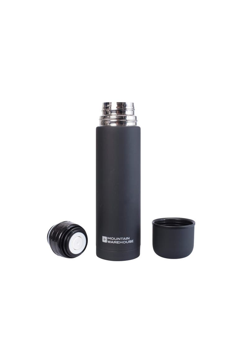 Rubberised 16.9floz Flask, Alternate, color, Black