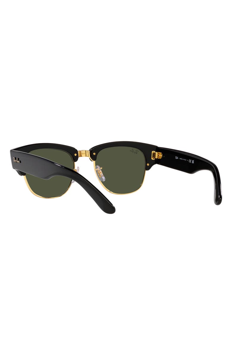 Ray-Ban Mega Clubmaster 50mm Square Sunglasses, Alternate, color, Black