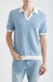 Madewell Johnny Collar Tuck Stitch Polo