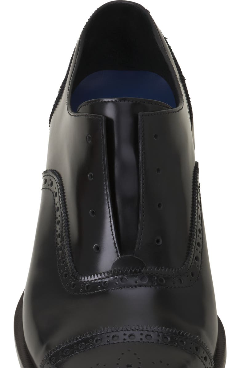 Lanvin Brogue Oxford Shoe In Shiny Leather, Alternate, color, Black
