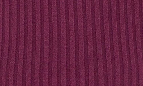Liverpool Los Angeles Long Sleeve Mock Neck Rib Top In Purple