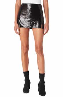 BLANKNYC Sequin Micro Miniskirt