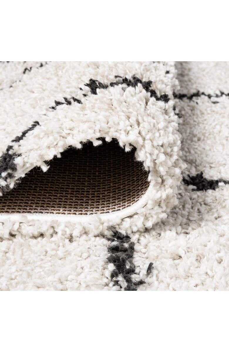 JONATHAN Y Alcudia Geometric Shag Area Rug, Alternate, color, Beige/Dark Gray