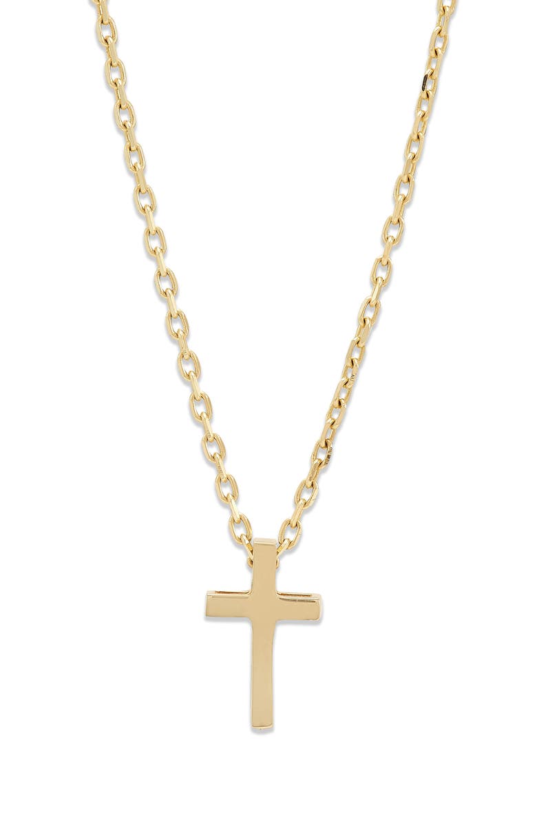 Frankie & Zoe Cross Pendant Necklace, Main, color,