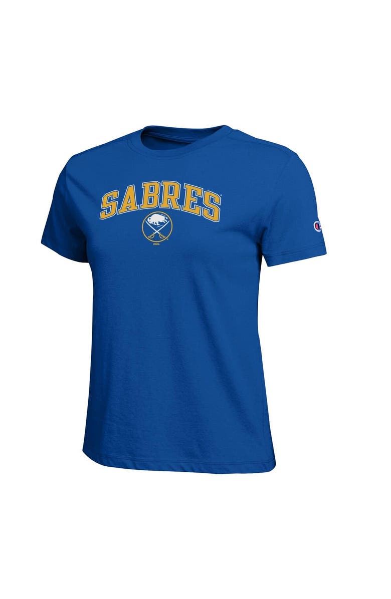 Champion Women's Champion Royal Buffalo Sabres Arch Mascot Logo T-Shirt, Alternate, color, Royal