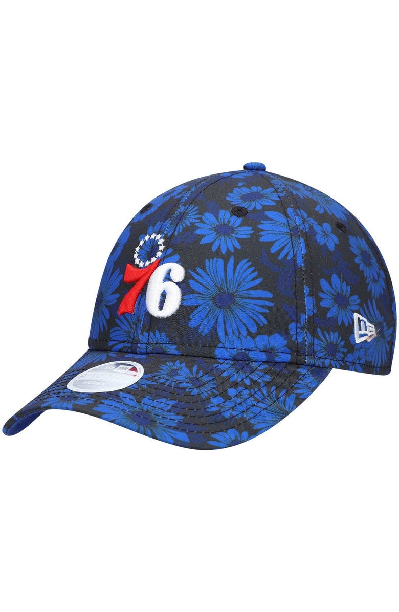 New Era Women's New Era Royal Philadelphia 76ers Blossom 2.0 9TWENTY Adjustable Hat, Main, color, Royal
