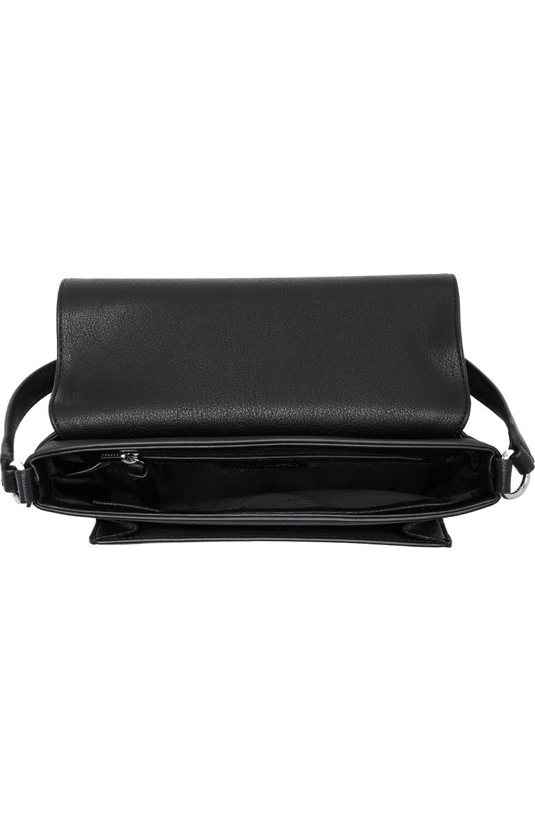Calvin Klein Alia Shoulder Bag, Alternate, color, Black/ Silver